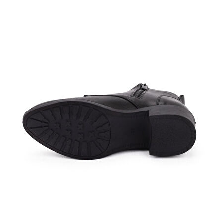 Kadın Hakiki Deri Anatomik Alçak Topuklu Günlük Şık Bot