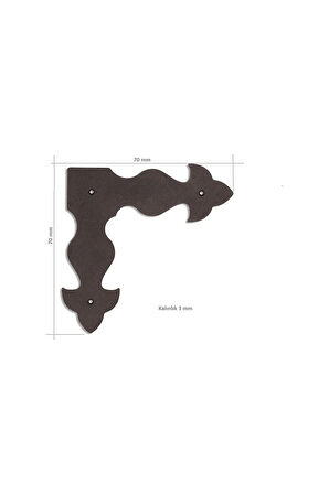 Artuklu Kepenk Köşe Gönye 70x70 mm-No.1(Pakette 4 adet)