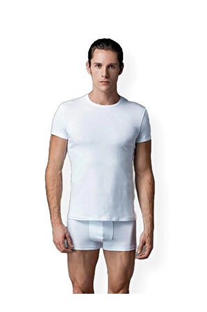 Erkek O Yaka T-shirt Atlet