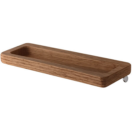 Adnoss Lüks Selvi Havluluk 30Cm Siyah Pirinç Ahşap - Ahşap Siyah