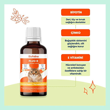 Biofeline Plus ve B Biotin kedi Damlasi - 50 ml