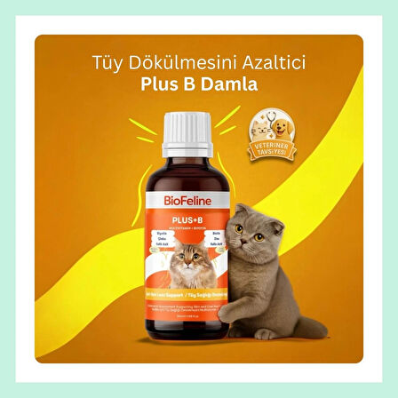 Biofeline Plus ve B Biotin kedi Damlasi - 50 ml