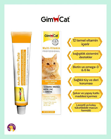 Gimcat Multi Vitamin Pasta Kedi Macunu 20 gr