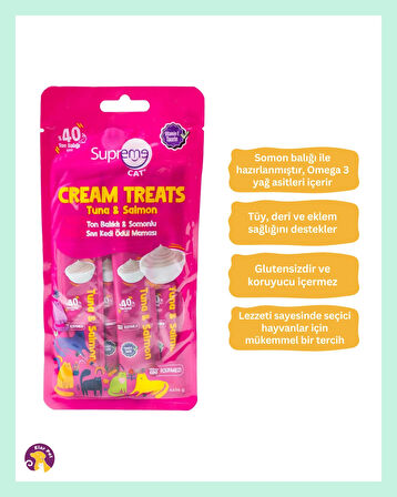 Supreme Cat Sıvı Kedi Ödül Maması – Karma Paket, 4 x 14 gr (5 Paket Toplam)