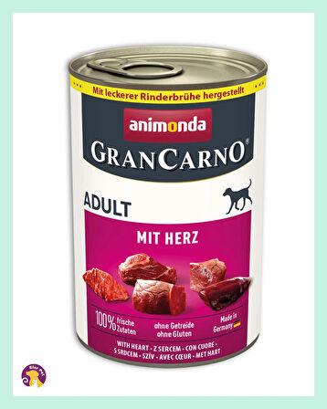 Animonda Grancarno Domuzlu ve Kalpli Yetişkin Köpek Konservesi 400gr
