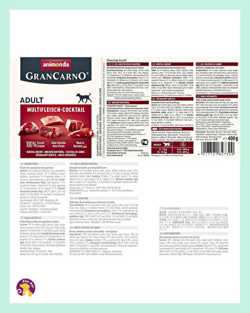 Animonda Grancarno Karışık Etli Köpek Konservesi 400 gr