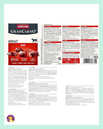 Animonda Grancarno Sığır Etli Köpek Konservesi 400 gr