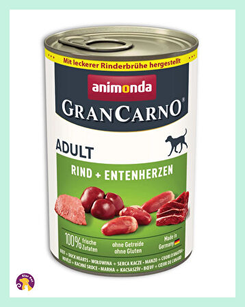 Animonda GranCarno Sığır Eti ve Ördek Köpek Konservesi 400 gr