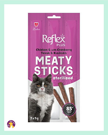Reflex Meaty Sticks Kedi Ödül Çubuğu 3 x 5 gr 6 Paket