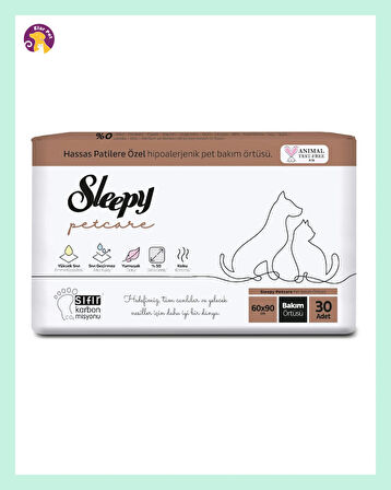 Sleepy Petcare Evcil Hayvan Bakım Örtüsü 30'lu