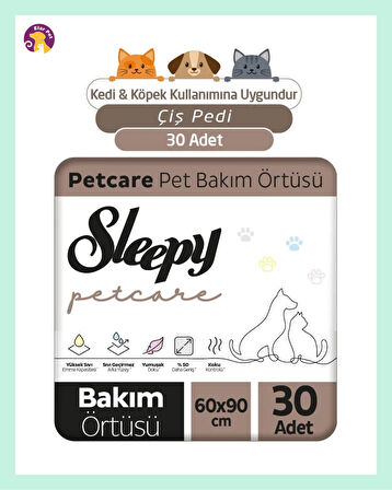 Sleepy Petcare Evcil Hayvan Bakım Örtüsü 30'lu