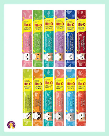 Me-O Kedi Ödül Maması 12’li Karışık Paket 12 x 15 gr
