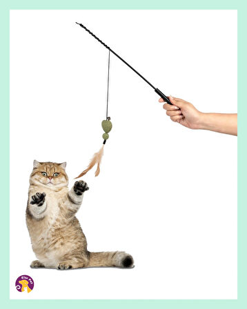 Eastland Catnipli Kalpli Kedi Oltası Tüylü 50 cm