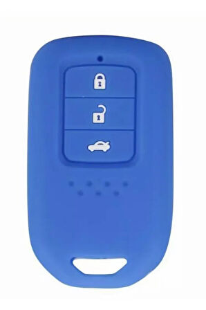 Honda Civic Fc5 Crv Hrv Sustasız Anahtarsız Çaliştırma Modeli Silikon Anahtar Koruma Kılıf Mavi