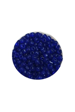 Dökme Cam Kum Boncuk (11/0) 2 mm - 60 Gram - Kral Mavi - BNC036