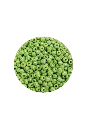 Dökme Cam Kum Boncuk (11/0) 2 mm - 60 Gram - Açık Yeşil - BNC038