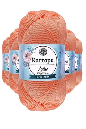 5 Adet Lotus Bikini Büstiyer Bluz Örgü İpi K218 Somon