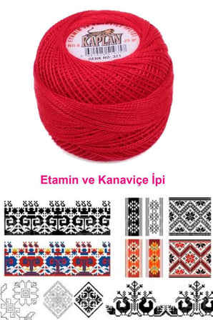 Kaplan Etamin Ve Kanaviçe İpi 8 No Kod/Renk: 321 - Royaleks