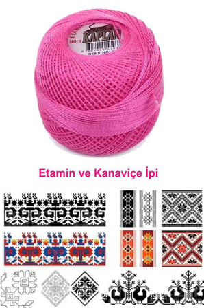 Kaplan Etamin Ve Kanaviçe İpi 8 No Kod/Renk: 111 - Royaleks