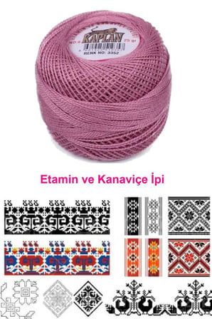 Kaplan Etamin Ve Kanaviçe İpi 8 No Kod/Renk: 3352 - Royaleks