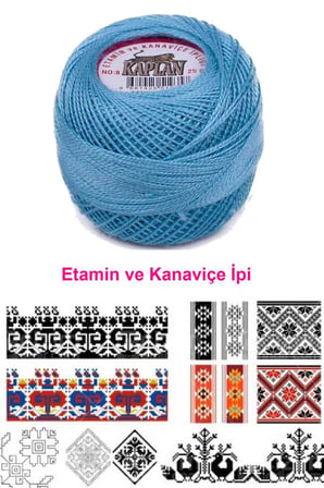 Kaplan Etamin Ve Kanaviçe İpi 8 No Kod/Renk: 293 - Royaleks