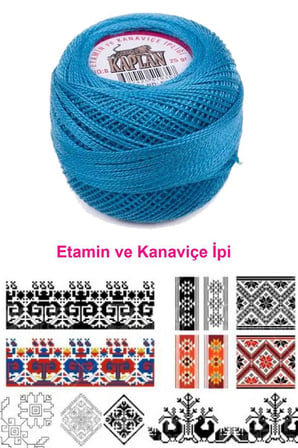 Kaplan Etamin Ve Kanaviçe İpi 8 No Kod/Renk: 518 - Royaleks