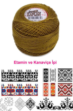 Kaplan Etamin Ve Kanaviçe İpi 8 No Kod/Renk: 470 - Royaleks