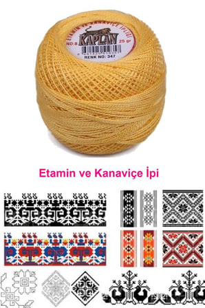 Kaplan Etamin Ve Kanaviçe İpi 8 No Kod/Renk: 347 - Royaleks