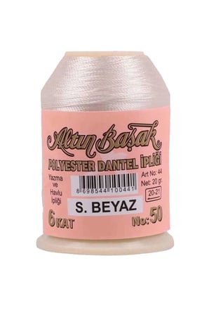 3 Adet Altınbaşak Oya ve Dantel İpi 20 gr - Royaleks - No: Ş.BEYAZ - 404 - 530