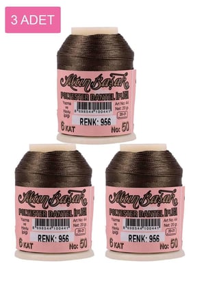 3 Adet Altınbaşak Oya ve Dantel İpi 20 gr - Royaleks - No: 956