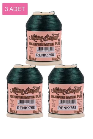 3 Adet Altınbaşak Oya ve Dantel İpi 20 gr - Royaleks - No: 758