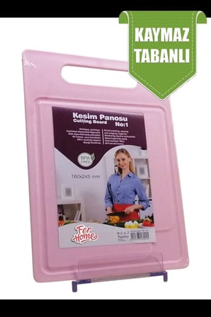 Kesme Tahtası Kaydırmaz Plastik Kesme Sunum Tahtası Pratik Kesim Panosu 160x245 Mm Royaleks-FR-107