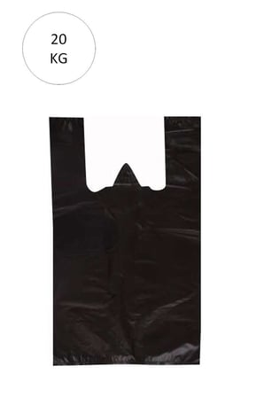 Siyah Atlet Poşet Büyük Boy 50x90 cm Takriben 240 Adet 20 Kg