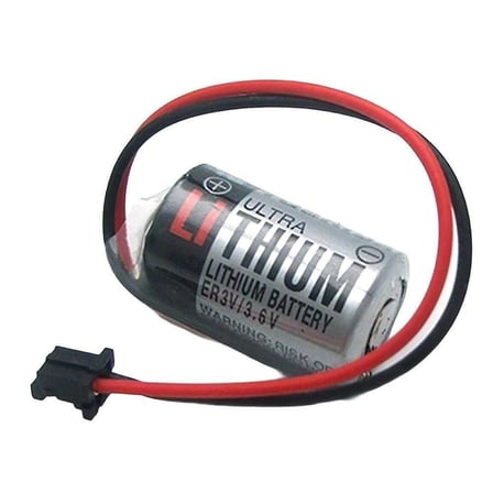 Toshiba Er3v 3.6v 1/2aa Size Lithium Pil - Siyah Soket