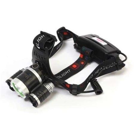 Br-5000 T6 5000 Lm 3xcree T6+2r5 Led Kafa Feneri