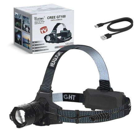 Gt100 Led Şarjlı Kafa Lambası Wt-628