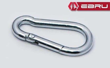Yaylı Karabina, Çengel, Kanca 10mm - 25 Adet
