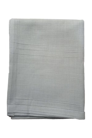 Keten Kumaş Çizgili Masa Örtüsü 160*220 Cm Gri