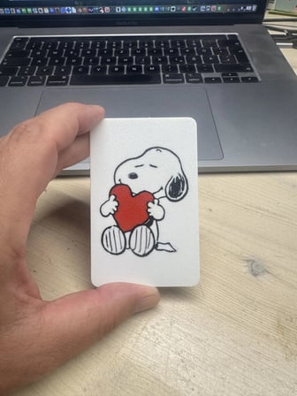 3D Baskı Sevimli Köpek Desenli Dekoratif Banka Kartı Kılıfı
