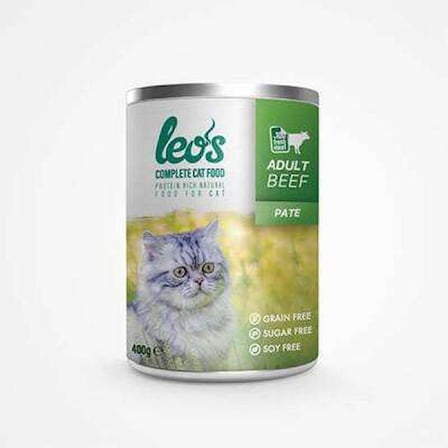 Sığır Etli Pate Yetişkin Kedi Konservesi 12 Adet 400 Gr