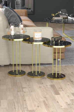 Terra Zigon Bendir Siyah 3 lü