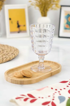 Allegra Şeffaf 6?lı Kadeh Bardak Seti 750 ml Akrilik Malzeme - Cam Değildir Kırılmaya Dayanıklı