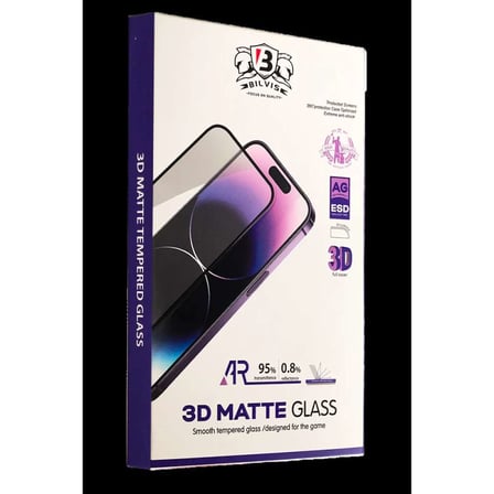 iPhone 16 Pro Bilvis 3D Mat Cam Ekran Koruyucu
