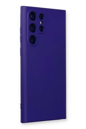 Galaxy S23 Ultra Kılıf Nano içi Kadife Silikon - Mor