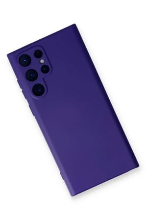 Galaxy S23 Ultra Kılıf Nano içi Kadife Silikon - Mor