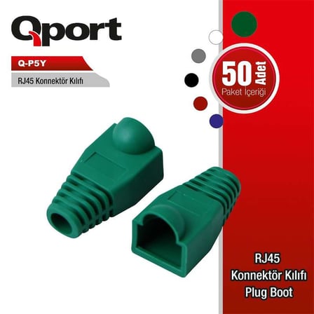 Q-P5Y 50 Lİ YEŞİL RJ45 KILIFI