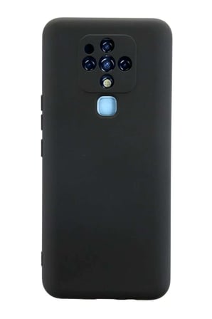 Camon 16 Kılıf Nano içi Kadife Silikon - Siyah