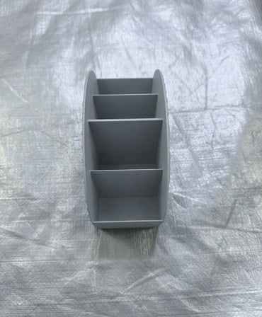 3D Baskı Uzaktan Kumanda Organizeri - Çok Bölmeli TV Kumandası Masaüstü Düzenleyici-Gri