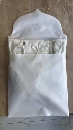 Fransız Güpürlü Zarf Bohça Nişan Söz Saten Bohça Lüks 3 Boyutlu Çeyizlik Bohça 50x50 cm 1 Adet