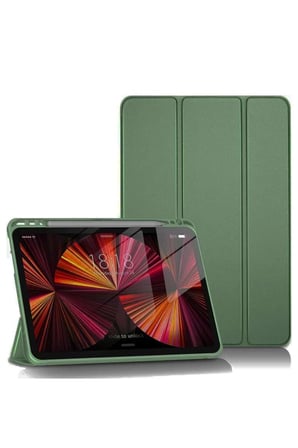 iPad Pro 11 (2024) Kılıf Tablet Smart Kılıf - Koyu Yeşil